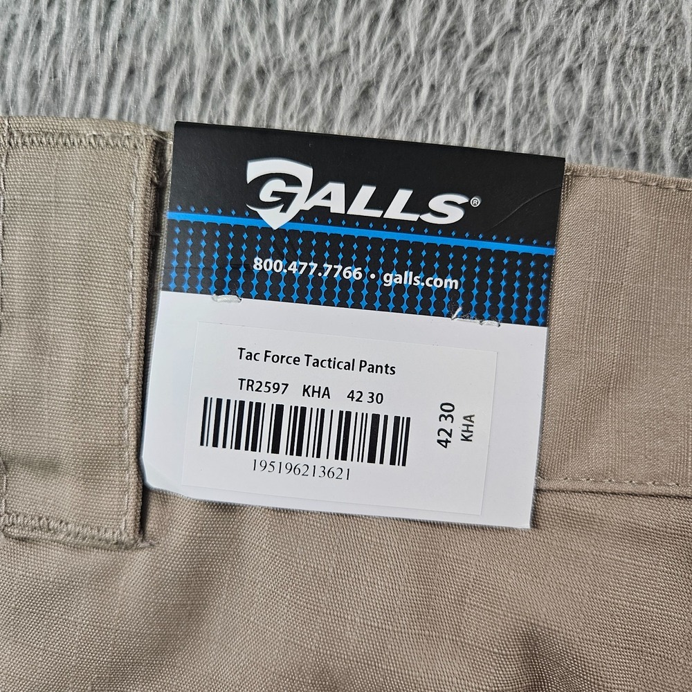 NEW GALLS Tac Force Tactical Cargo Pant Men Size 42 x 30 TR2597‎ Light Khaki